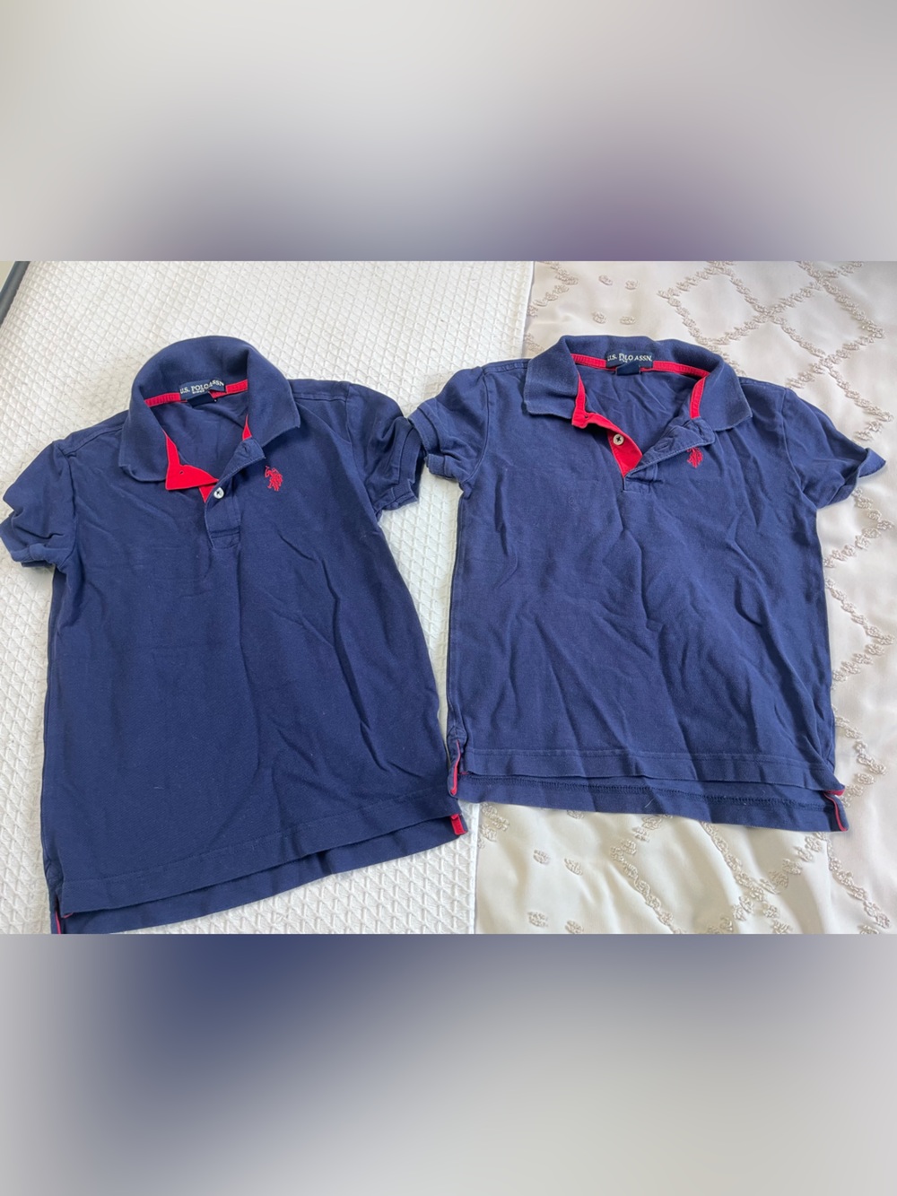 Polo by Ralph Lauren Navy Polo Shirt with Red Accents - Kids